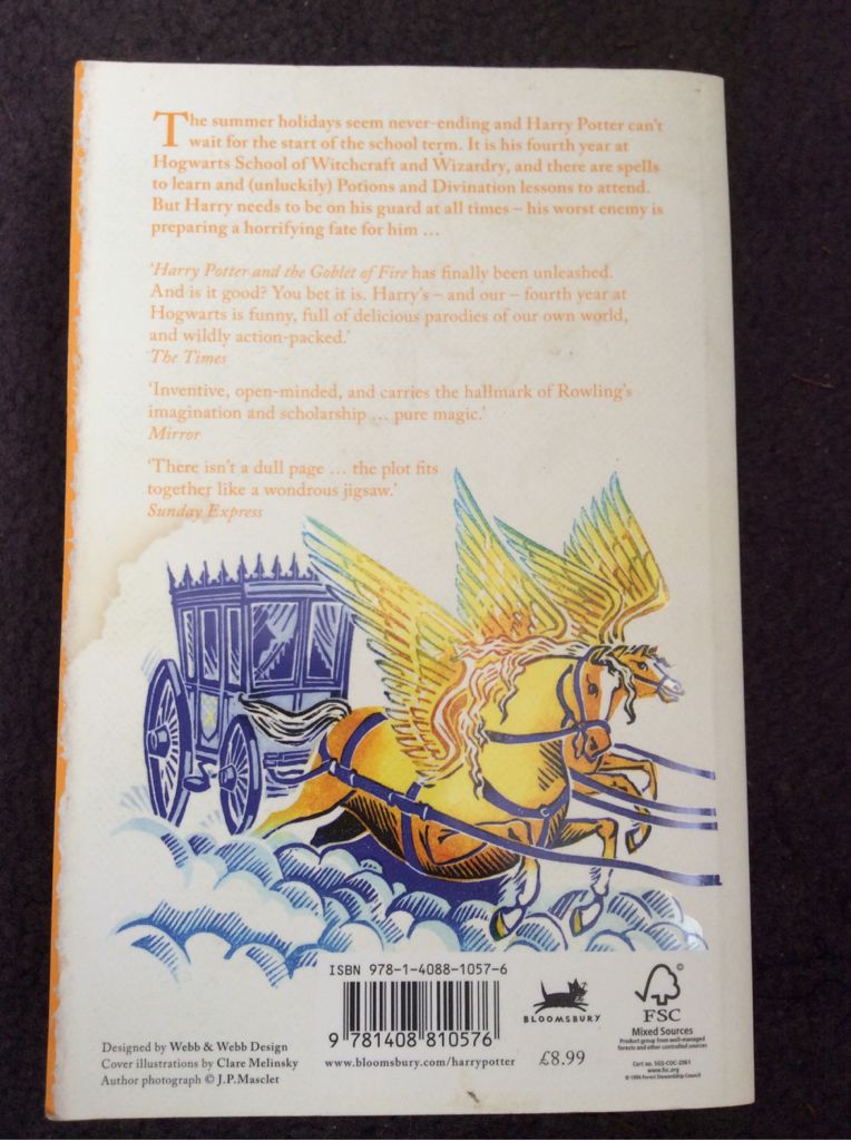 Harry Potter and the Goblet of Fire - J. K. Rowling (Bloomsbury Publishing - Paperback) book collectible [Barcode 9781408810576] - Main Image 2