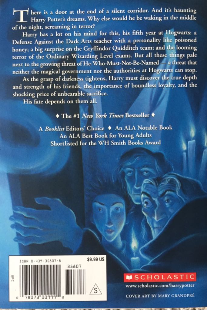 Harry Potter and the Order of the Phoenix - J.K. Rowling (Scholastic Inc. - Paperback) book collectible [Barcode 9780439358071] - Main Image 2