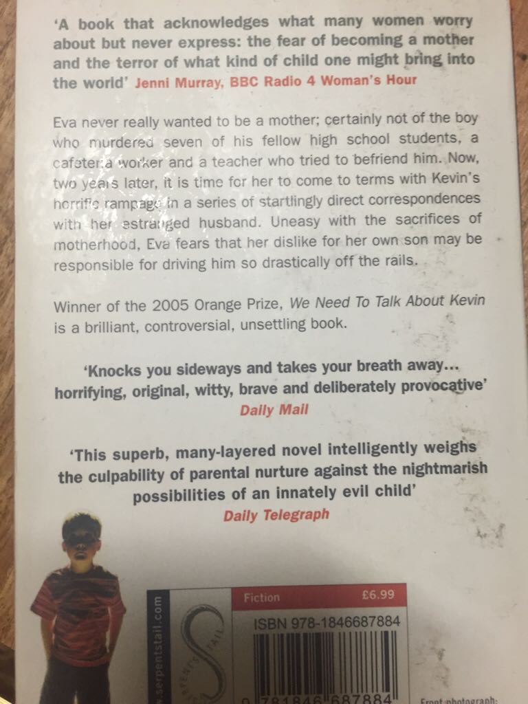 We Need to Talk About Kevin  - Lionel Shriver book collectible [Barcode 9781846687884] - Main Image 2