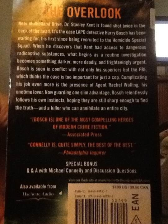 The Overlook - Michael Connelly (Vision Hachette Book Group - Paperback) book collectible [Barcode 9780446401302] - Main Image 2