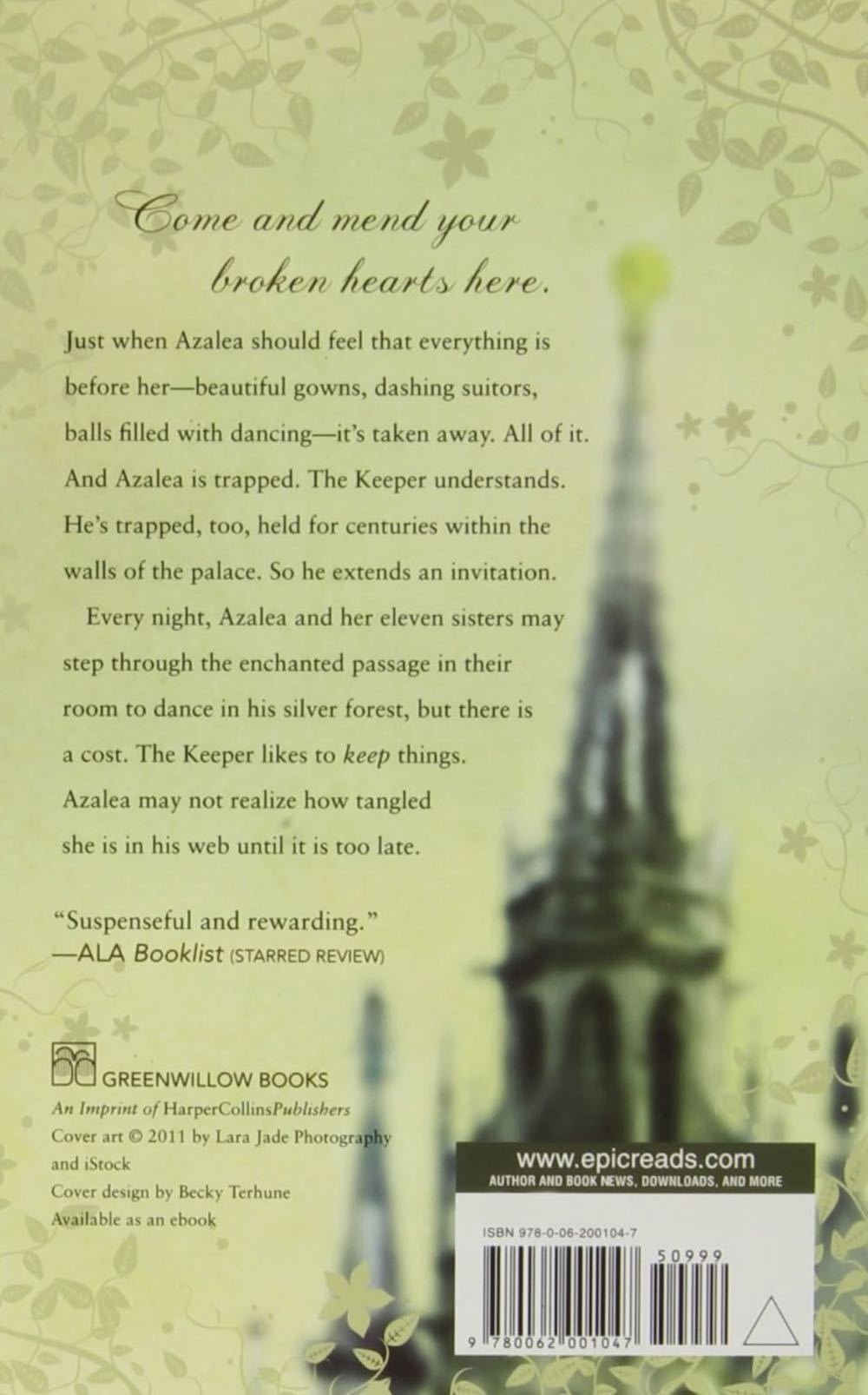 Entwined - Heather Dixon (Greenwillow Books - Paperback) book collectible [Barcode 9780062001047] - Main Image 2