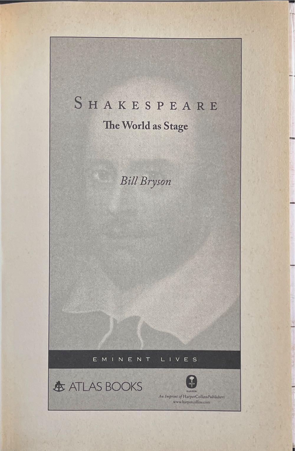 Shakespeare: The World as Stage - Bill Bryson (HarperCollins - Hardcover) book collectible [Barcode 9780060740221] - Main Image 4