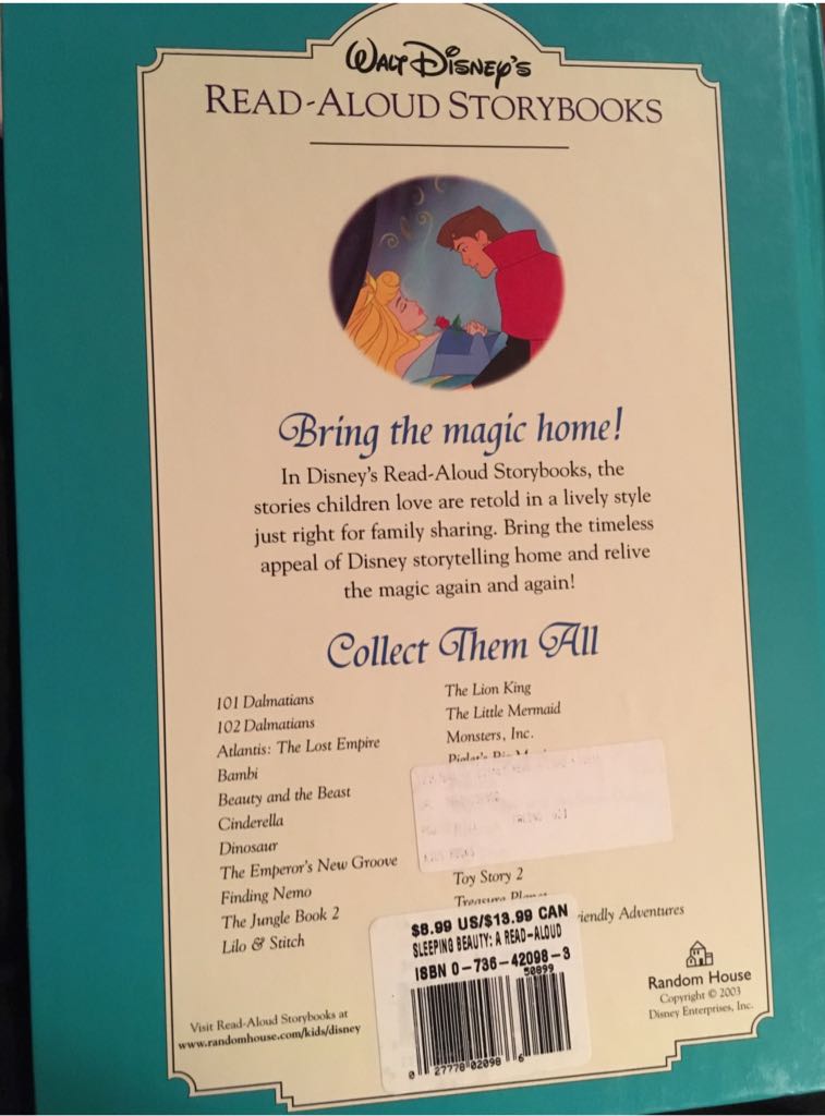 Sleeping Beauty - Cathy Hapka (Random House - Hardcover) book collectible [Barcode 9780736420983] - Main Image 2