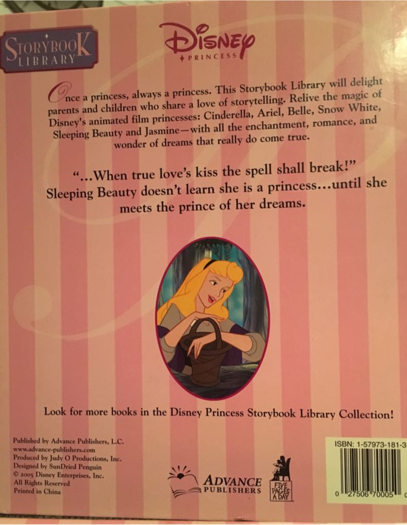 Sleeping Beauty  (Random House Disney - Hardcover) book collectible [Barcode 9781562823689] - Main Image 2