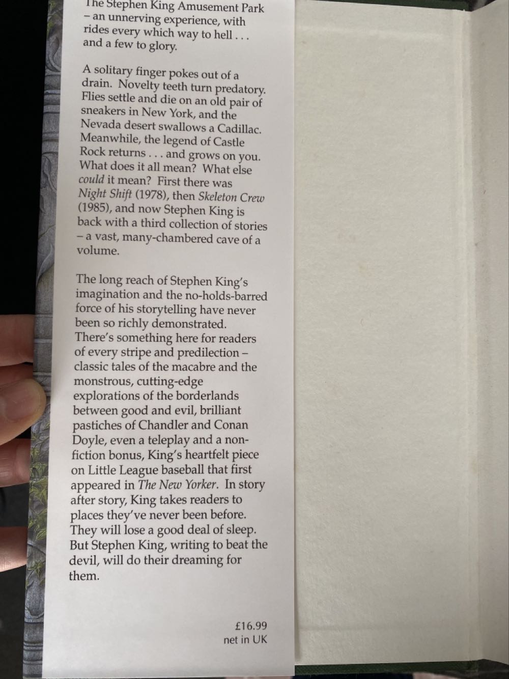 Nightmares And Dreamscapes - Stephen King (Hodder Headline - Hardcover) book collectible [Barcode 9780340592823] - Main Image 3