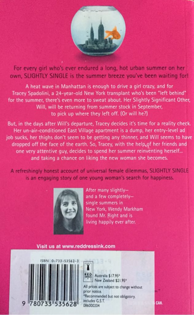 Slightly Single - Wendy Markham (Red Dress Ink) book collectible [Barcode 9780733535628] - Main Image 2