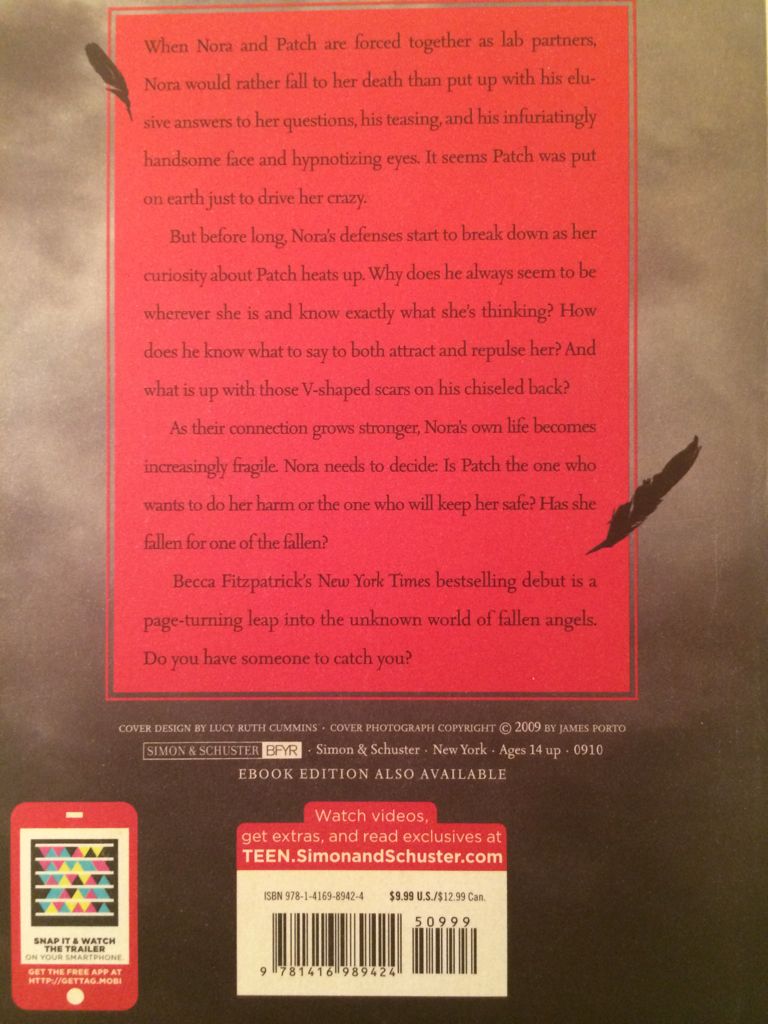 Hush, Hush - Becca Fitzpatrick (Simon and Schuster - Paperback) book collectible [Barcode 9781416989424] - Main Image 2