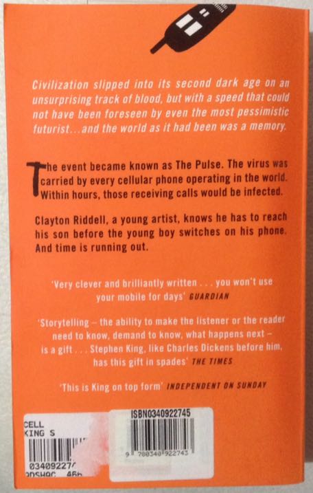 Cell - Stephen King (Hodder - Paperback) book collectible [Barcode 9780340922743] - Main Image 2