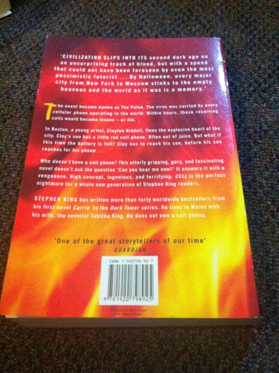 Cell - Stephen King (Paperback) book collectible [Barcode 9781920798925] - Main Image 2