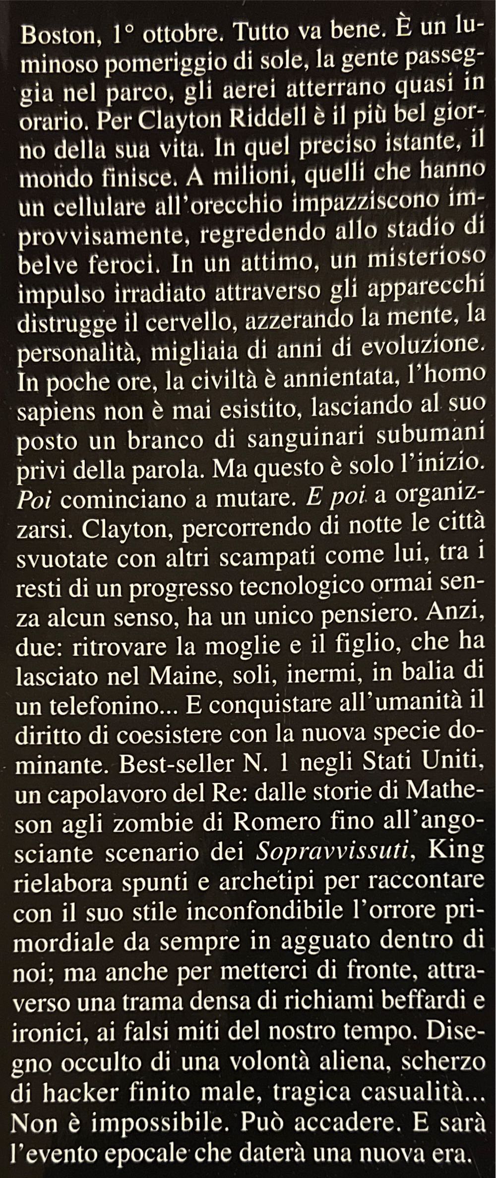 Cell - Stephen King (Sperling & Kupfer - Hardcover) book collectible [Barcode 9788820040642] - Main Image 2