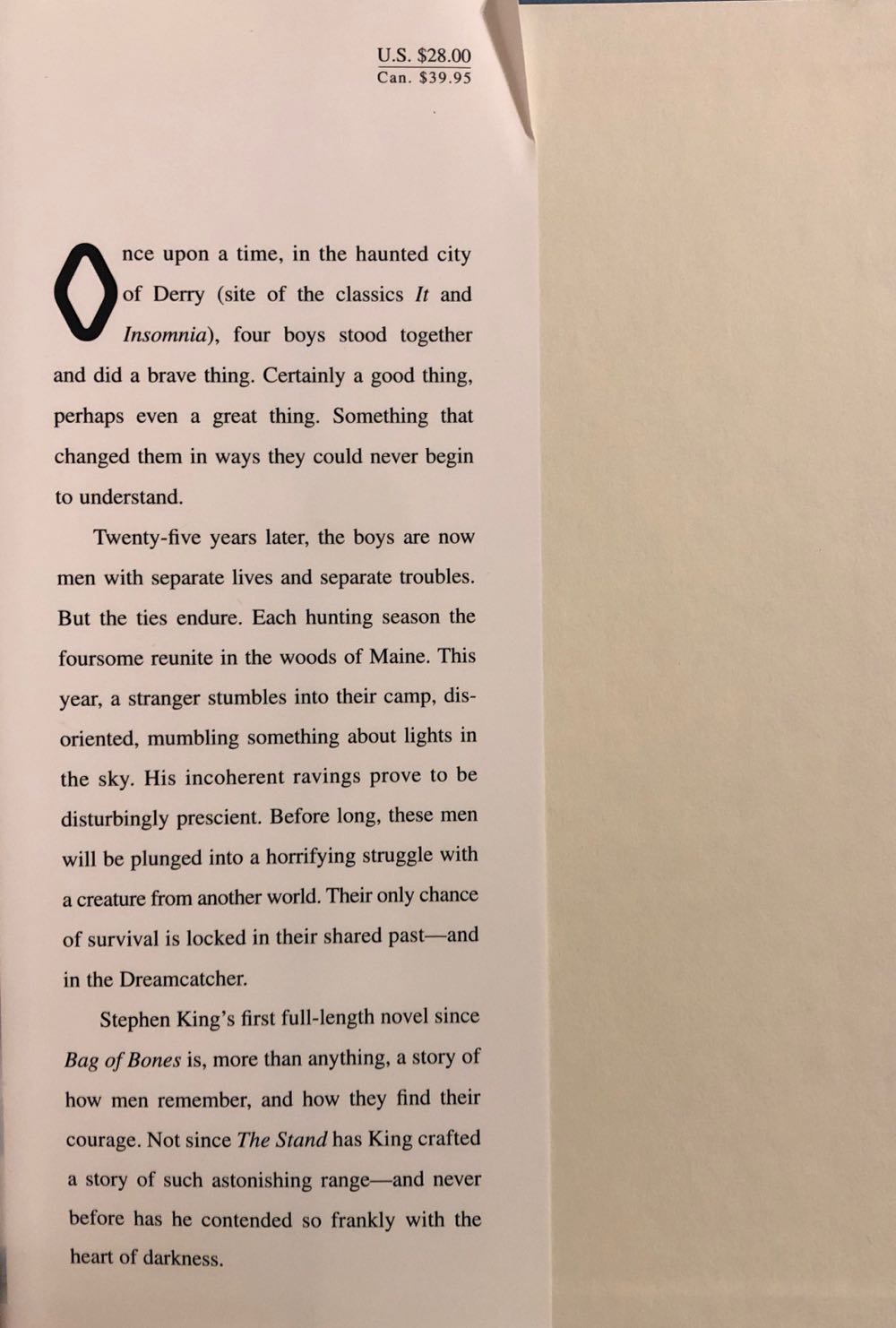 Dreamcatcher - Stephen King (Scribner - Hardcover) book collectible [Barcode 9780743211383] - Main Image 4