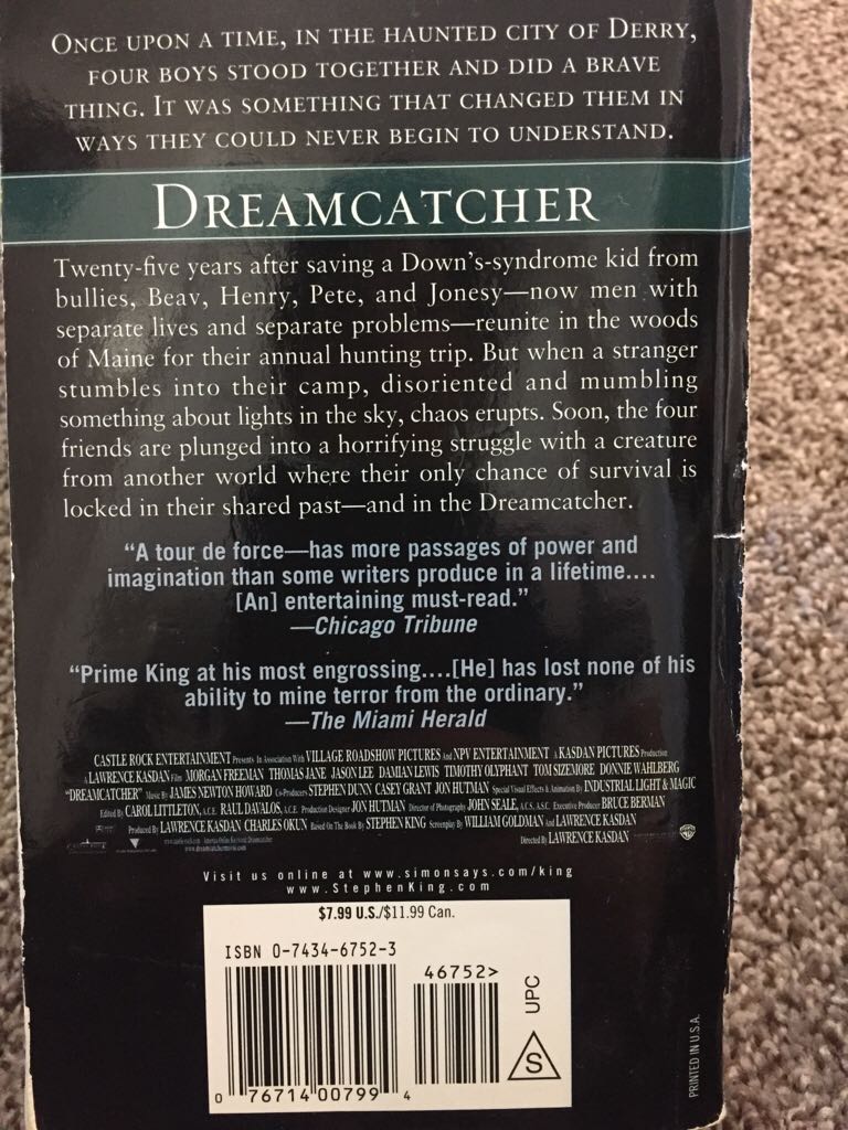 Dreamcatcher - Stephen King (Pocket - Paperback) book collectible [Barcode 9780743467520] - Main Image 2