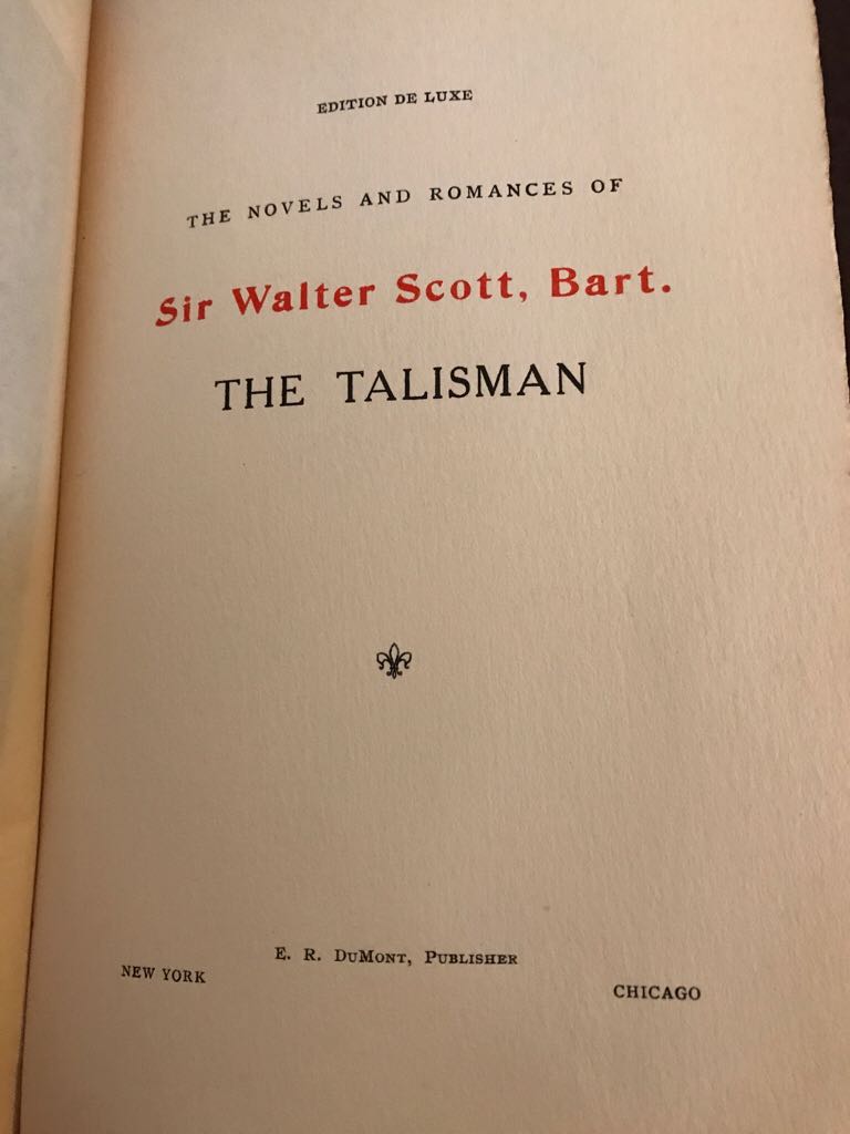 The Talisman  (E.R. Dumont - Hardcover) book collectible - Main Image 2