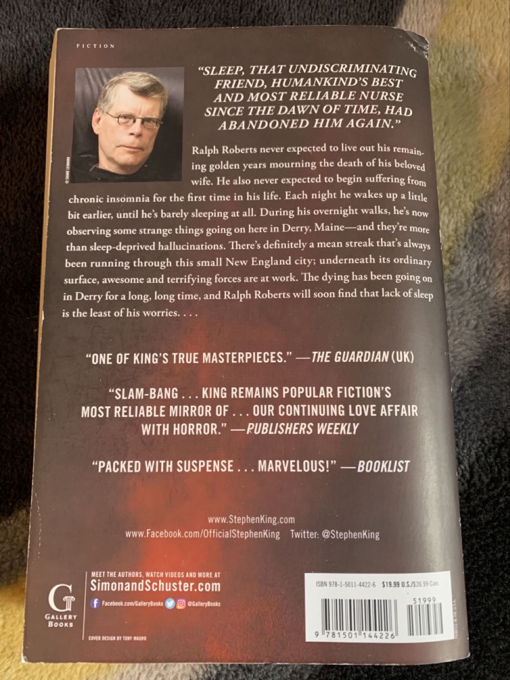 Insomnia - Stephen King (Simon and Schuster - Paperback) book collectible [Barcode 9781501143724] - Main Image 3