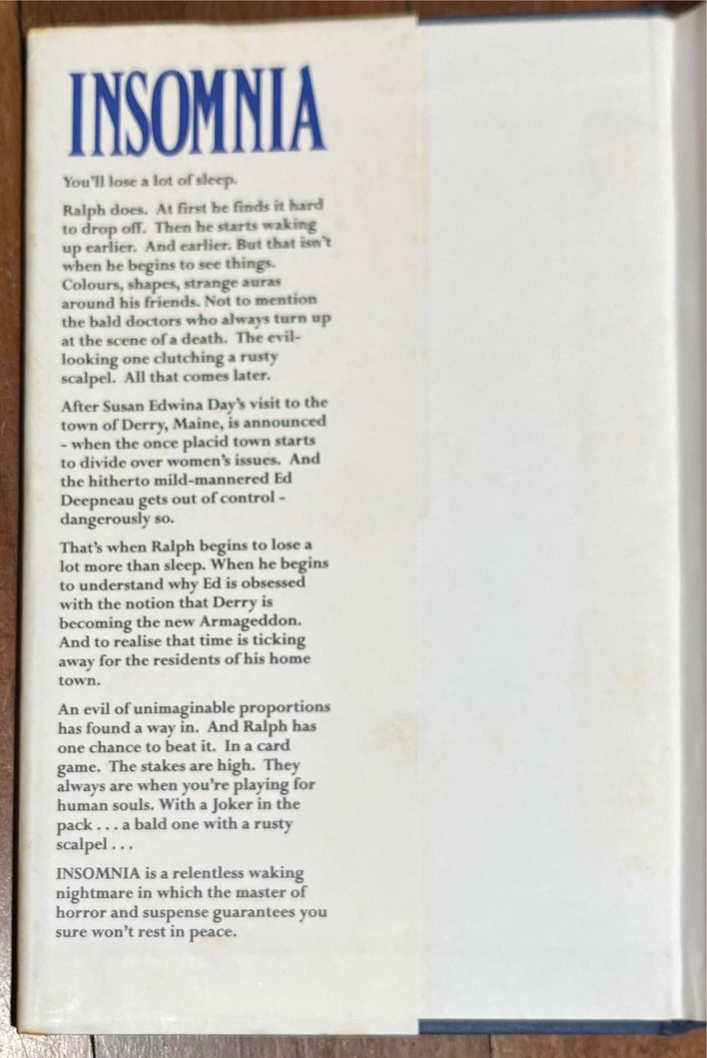 Reader - Insomnia - Stephen King (BCA - Hardcover) book collectible - Main Image 3