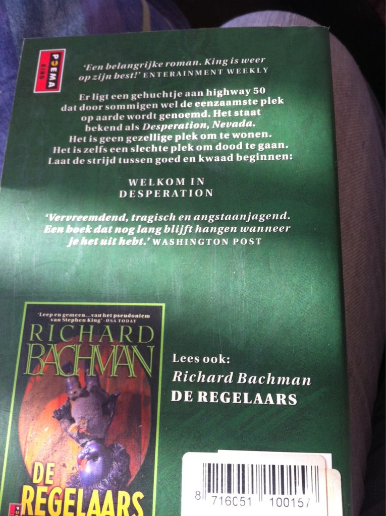 Desperation  book collectible - Main Image 2