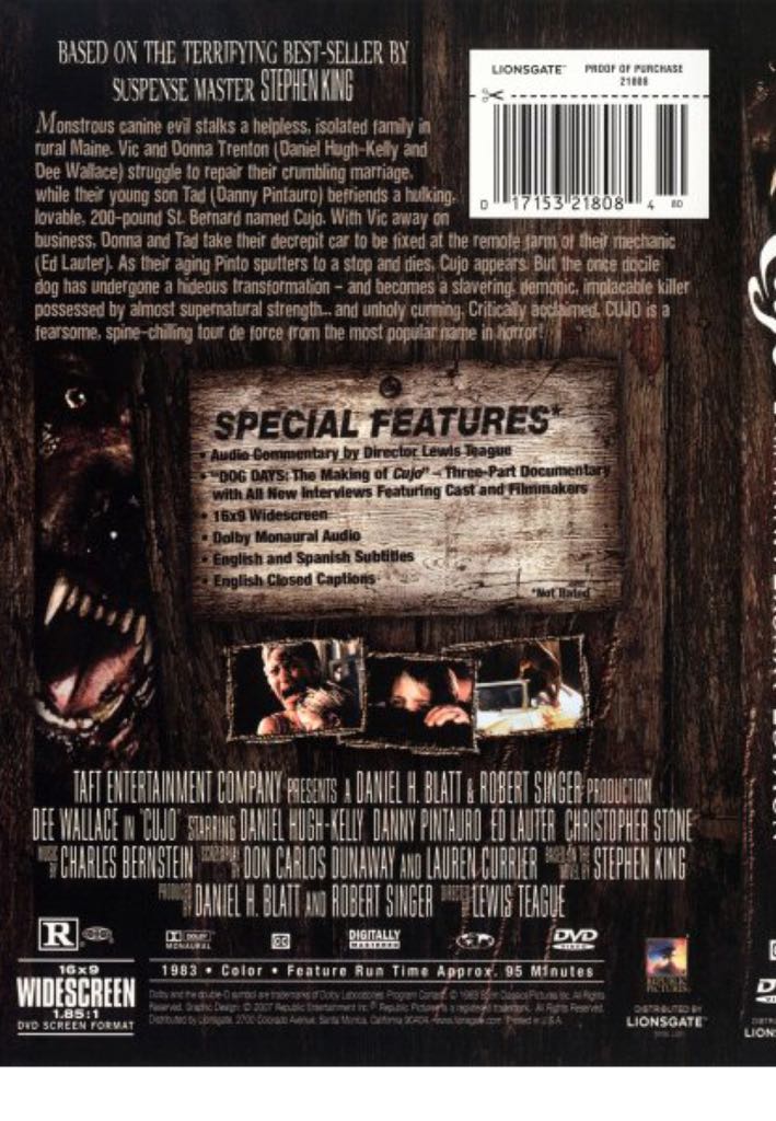 Cujo - Stephen King book collectible - Main Image 2