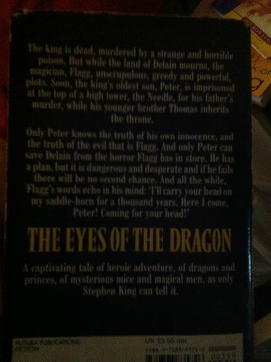 Eyes of the Dragon, The - Stephen King (Futura - Paperback) book collectible [Barcode 9780708835746] - Main Image 2