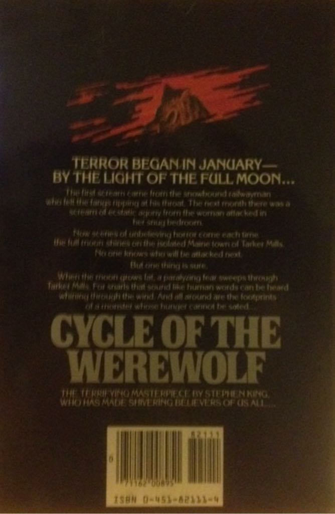 Cycle Of The Werewolf - Stephen King (Signet - Hardcover) book collectible [Barcode 9780960382828] - Main Image 2