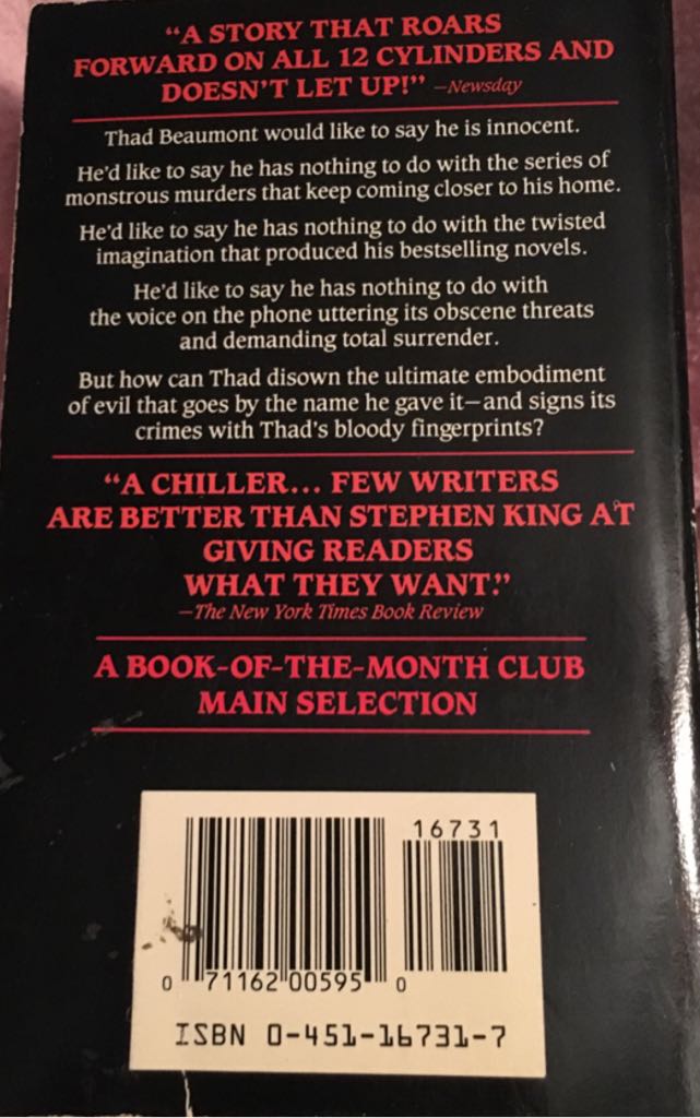 The dark half - King, Stephen book collectible - Main Image 2