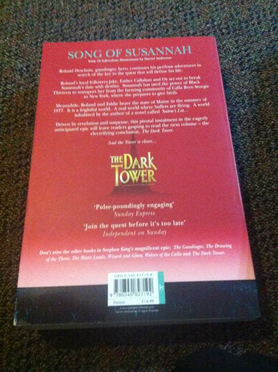 Dark Tower 6: Song of Susannah, The - Stephen King (- Paperback) book collectible [Barcode 9780340827192] - Main Image 2