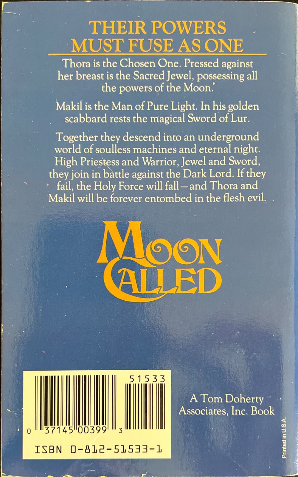 Moon Called - Andre Norton (A Tom Doherty Associates Book - Paperback) book collectible [Barcode 9780812515336] - Main Image 2