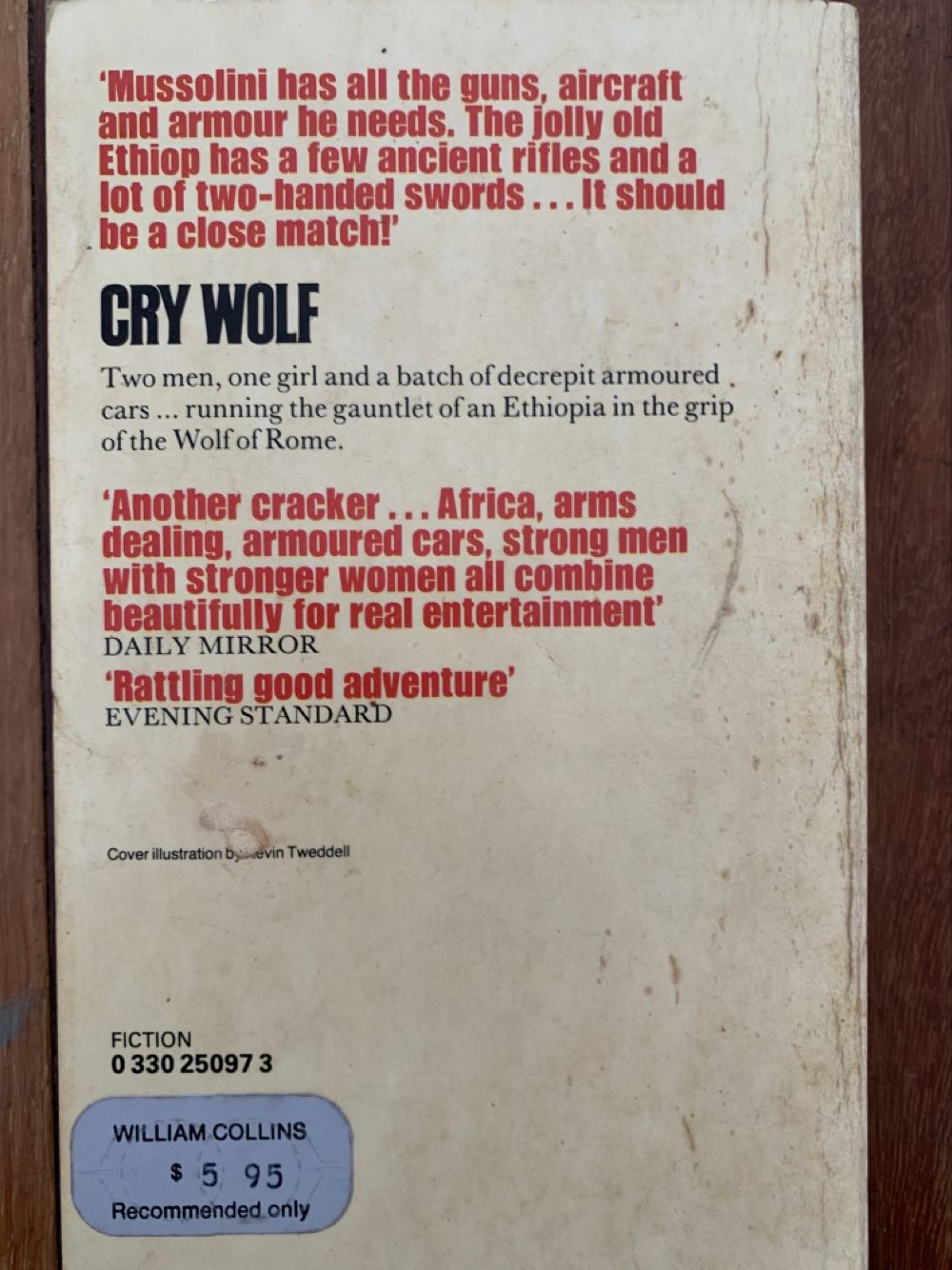Cry Wolf - Wilbur Smith (Pan - Paperback) book collectible [Barcode 9780330250979] - Main Image 2