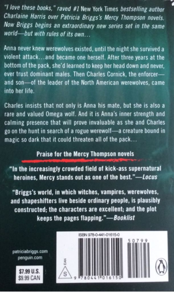 Cry Wolf - Patricia Briggs (Ace Books - Paperback) book collectible [Barcode 9780441016150] - Main Image 2