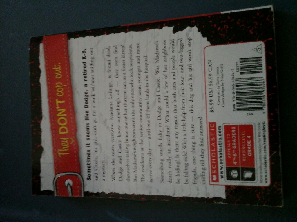 A Dog And His Girl Mysteries #3 Cry Wolf - Jane B. Mason (Scholastic - Paperback) book collectible [Barcode 9780545436267] - Main Image 2