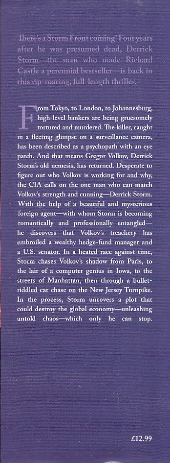 Storm Front - Richard Castle (Titan Books - Hardcover) book collectible [Barcode 9781781167892] - Main Image 2