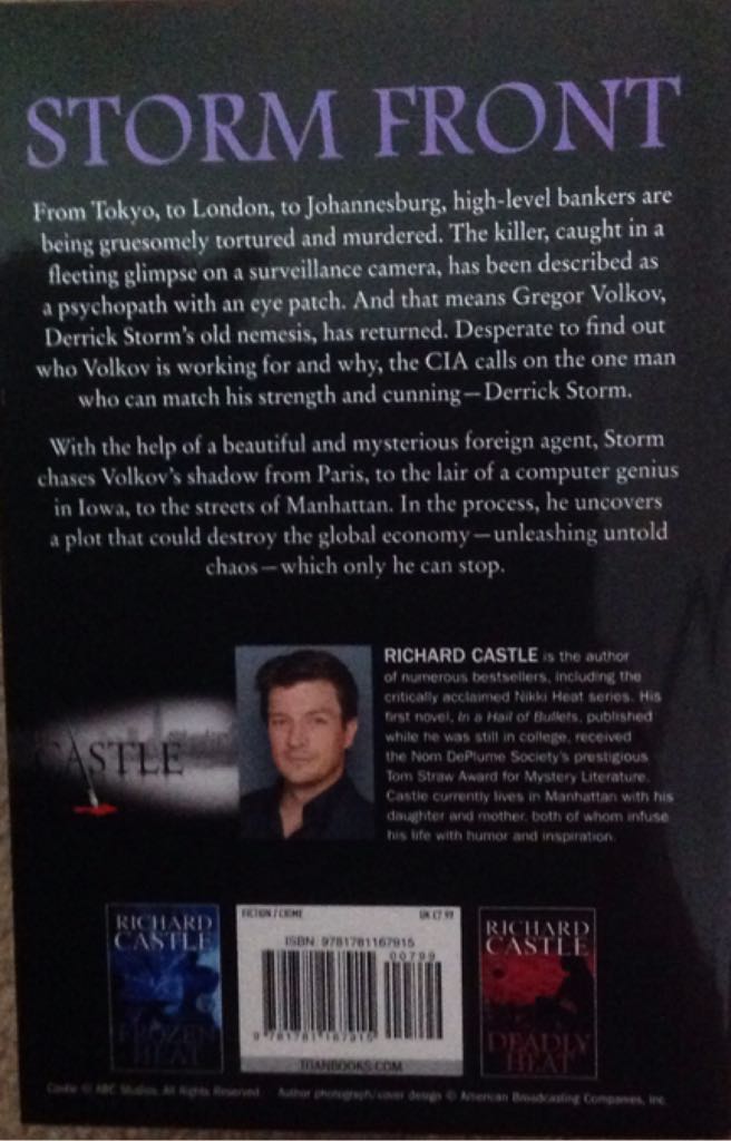Storm Front - Richard Castle (Titan Books (UK) - Paperback) book collectible [Barcode 9781781167915] - Main Image 2