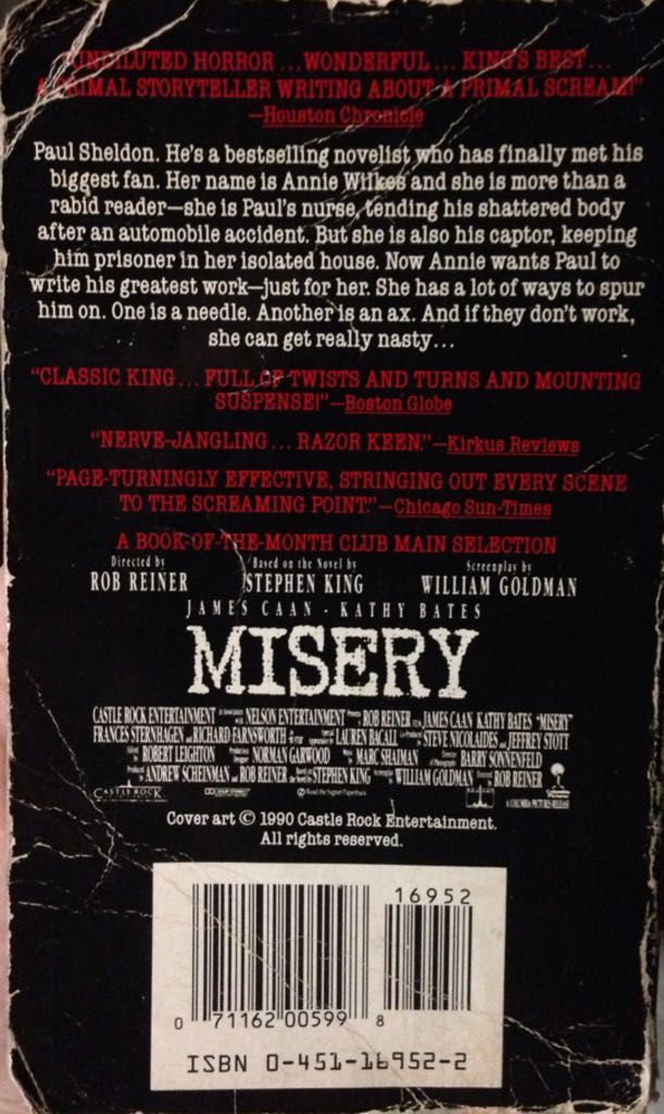 Misery - Stephen King (Signet Novel - Paperback) book collectible [Barcode 9789024519187] - Main Image 2