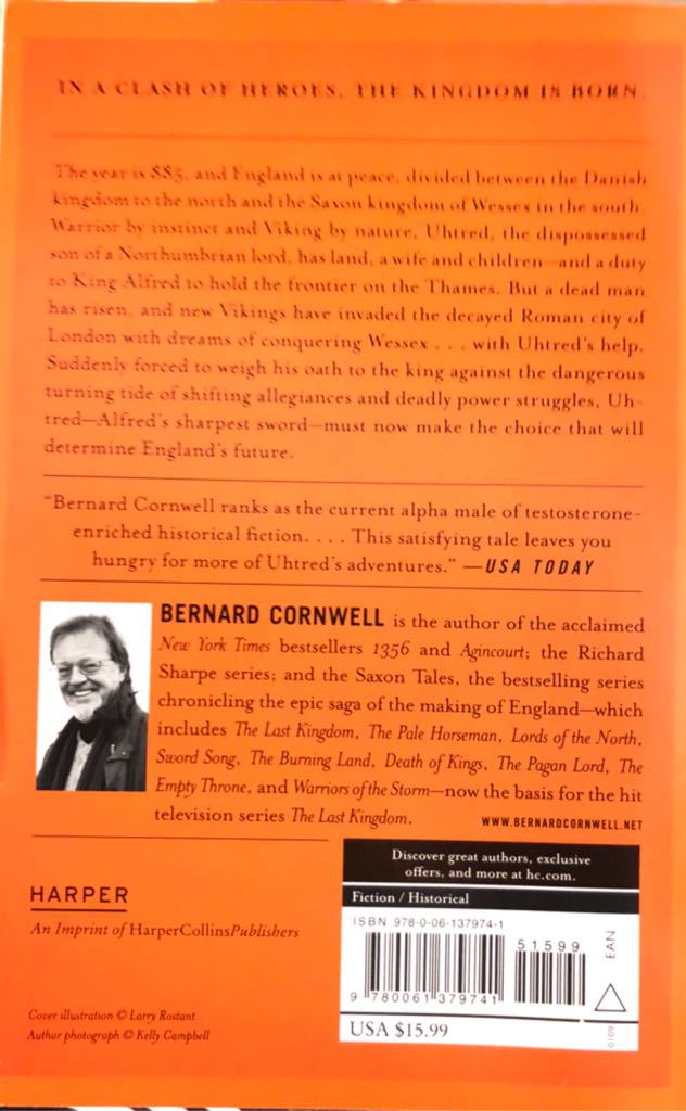 Sword Song - Bernard Cornwell (Harper Perennial - Paperback) book collectible [Barcode 9780061379741] - Main Image 2