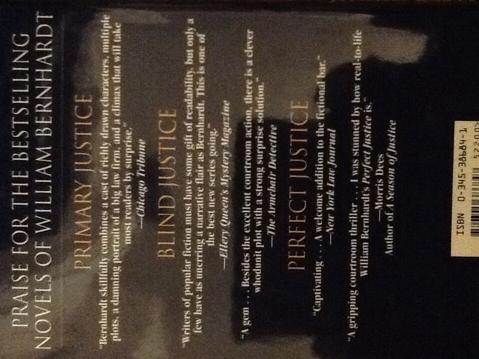 Cruel Justice - William Bernhardt (Ballantine Books - Hardcover) book collectible [Barcode 9780345386847] - Main Image 2