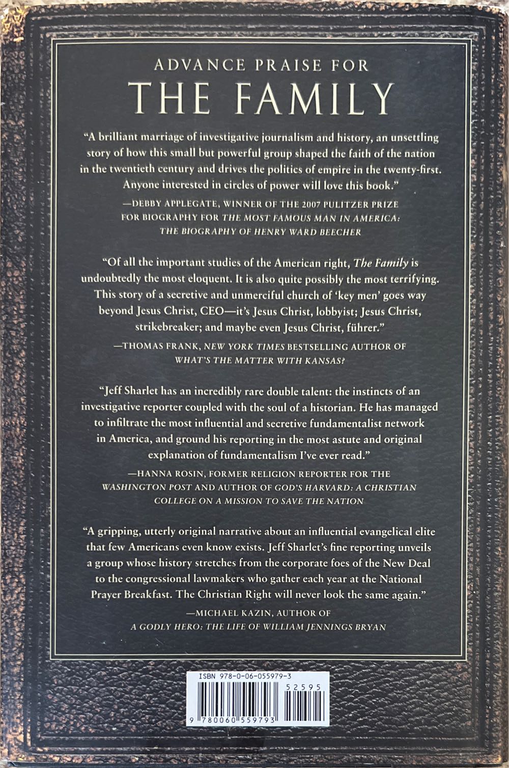 The Family: The Secret Fundamentalism at the Heart of American Power - Jeff Sharlet (HarperCollins - Hardcover) book collectible [Barcode 9780060559793] - Main Image 2