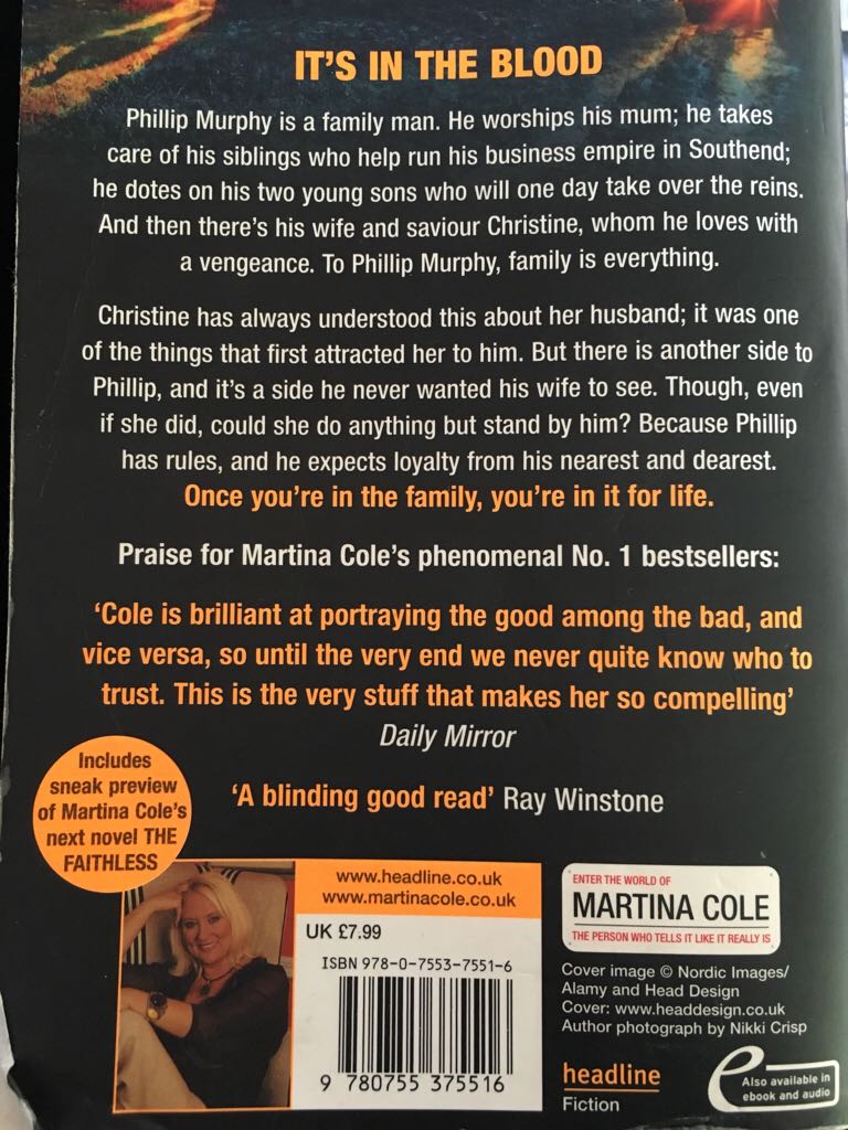 The Family - Martina Cole (Headline - Paperback) book collectible [Barcode 9780755375516] - Main Image 2