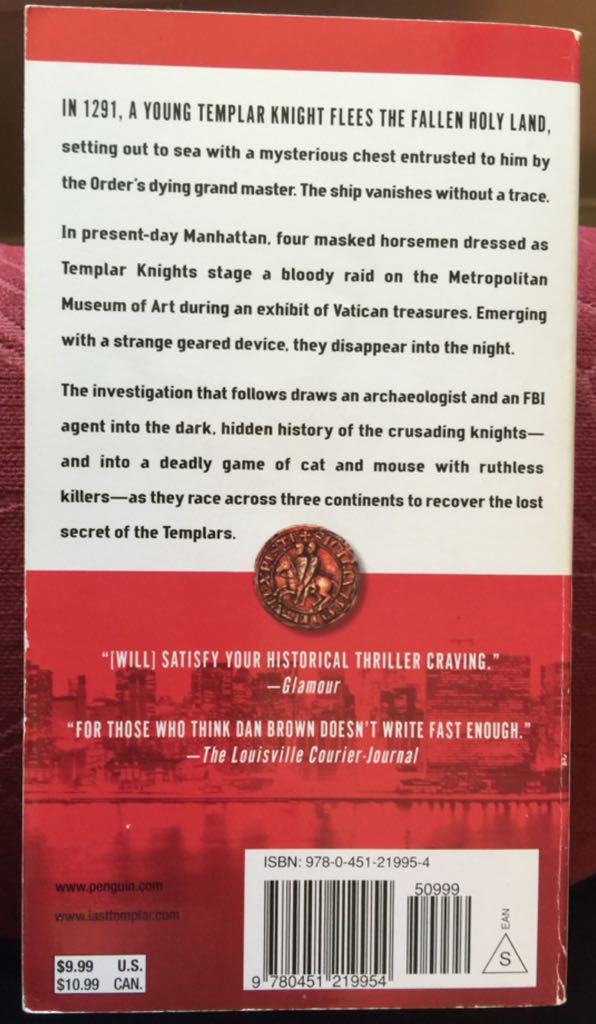 The Last Templar - Raymond Khoury (Signet - Paperback) book collectible [Barcode 9780451219954] - Main Image 2