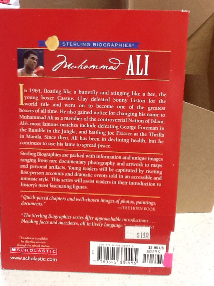 Muhammad Ali - Isabel Sanchez Vegara book collectible [Barcode 9780545334495] - Main Image 2