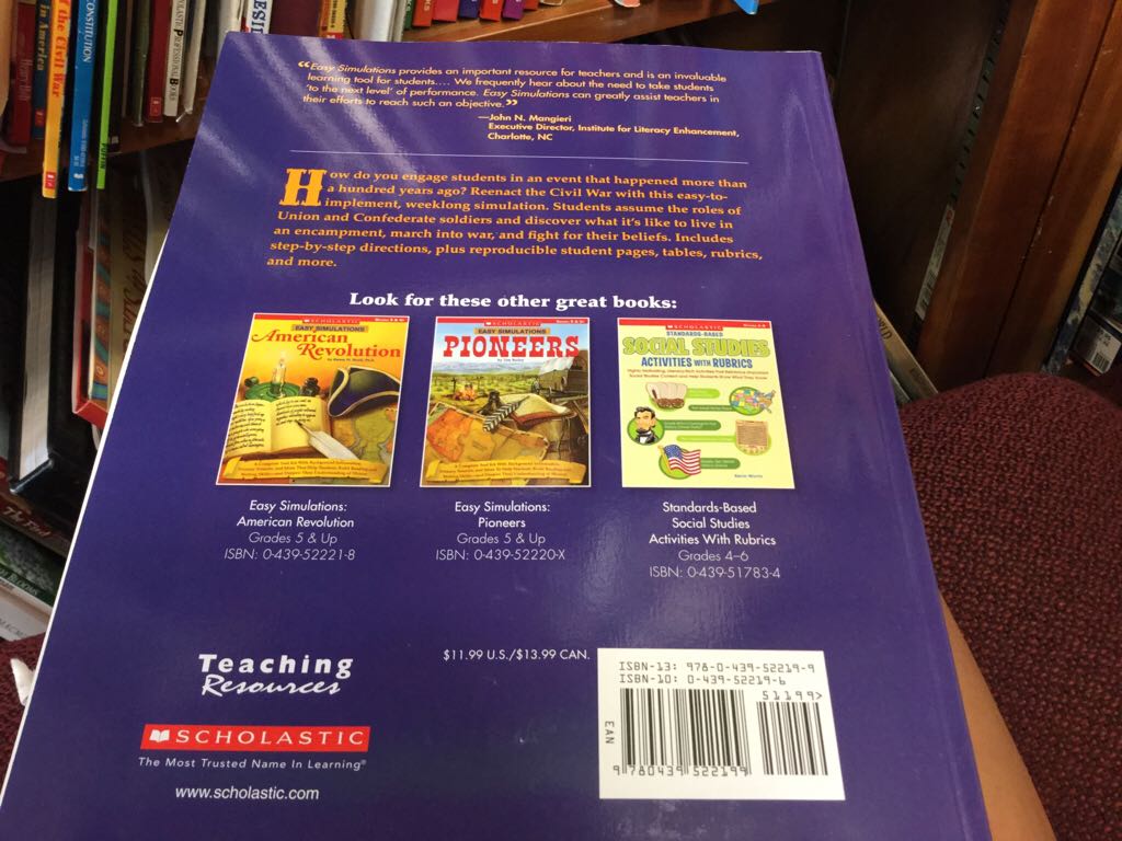 Civil War  (Teaching Resources) book collectible [Barcode 9780439522199] - Main Image 2