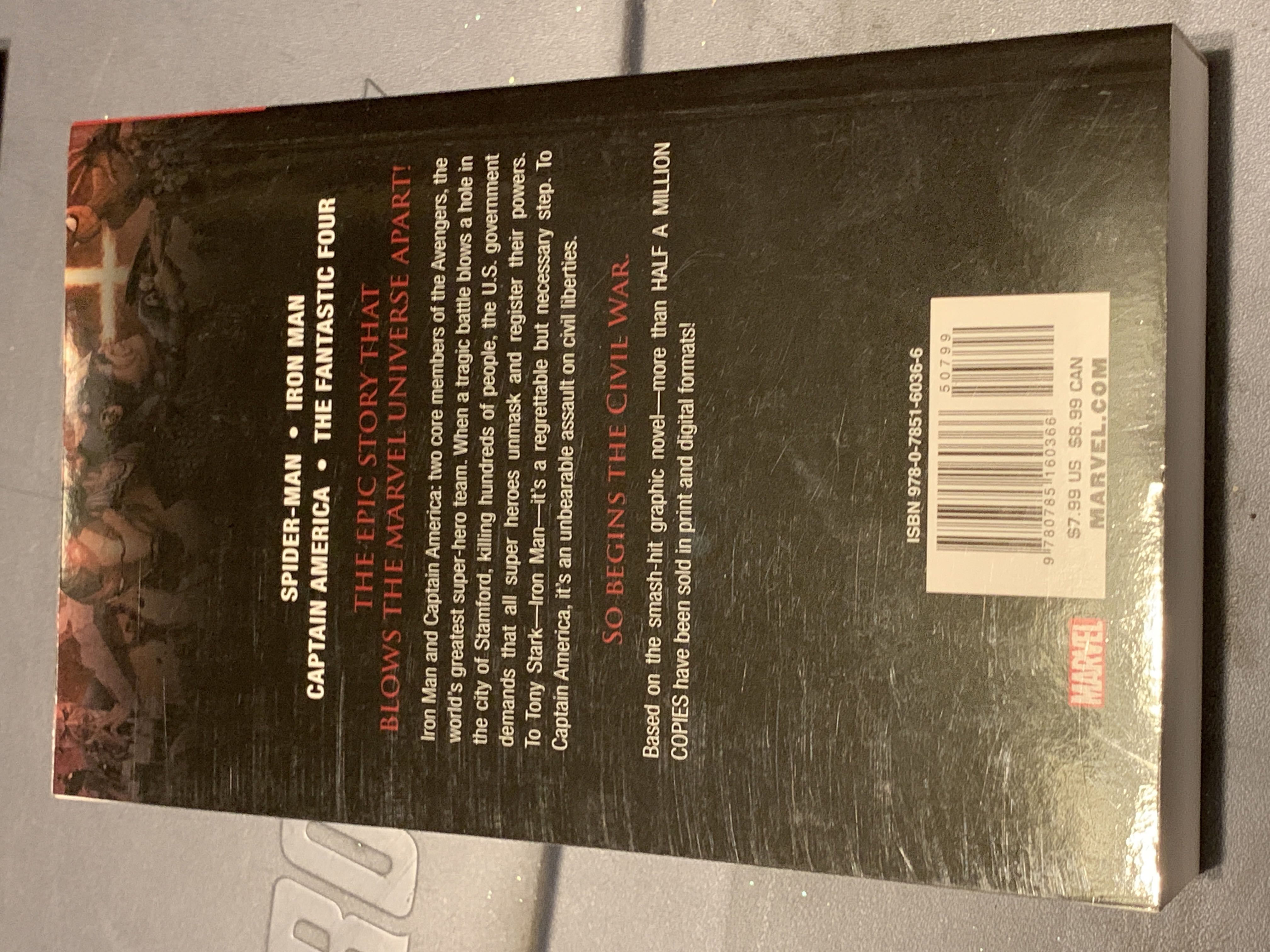 Civil War: Novel Of The Marvel Universe - Stuart Moore (Titan Books - Paperback) book collectible [Barcode 9780785160366] - Main Image 2