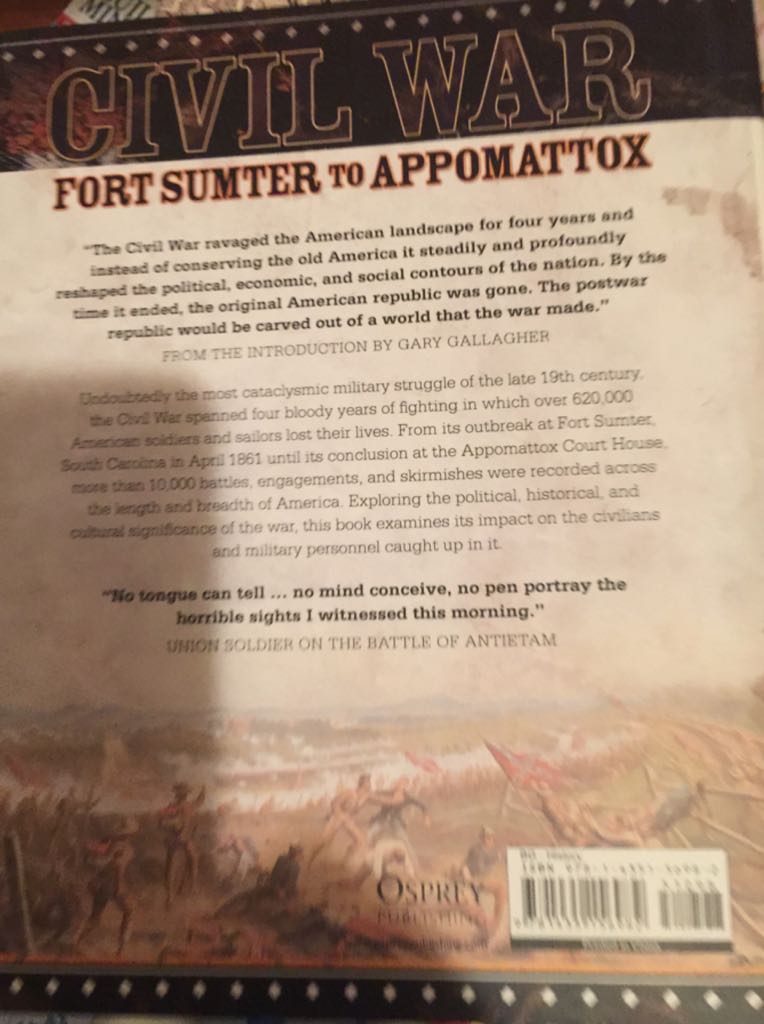 Civil War  (Osprey) book collectible [Barcode 9781435156982] - Main Image 2