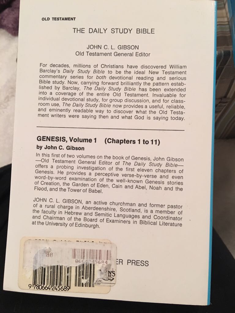 Genesis - John C L Gibson (Westminster John Knox Press - Paperback) book collectible [Barcode 9780664245689] - Main Image 2