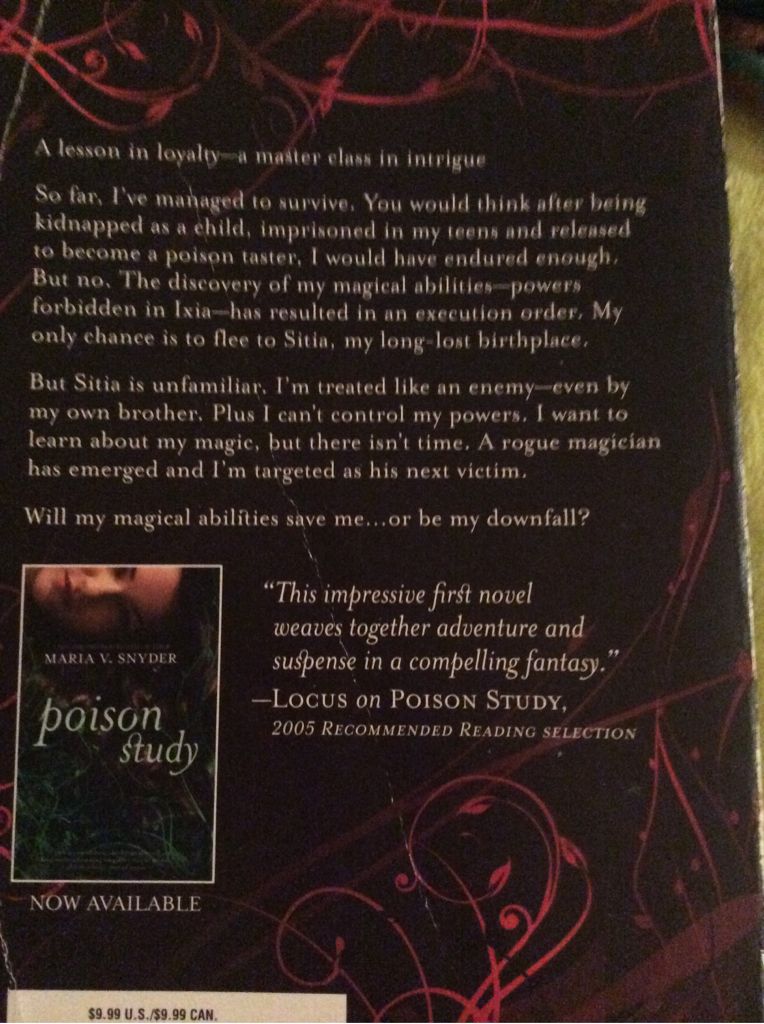 Magic Study - Maria V. Snyder (Mira Books - Paperback) book collectible [Barcode 9780778327127] - Main Image 2