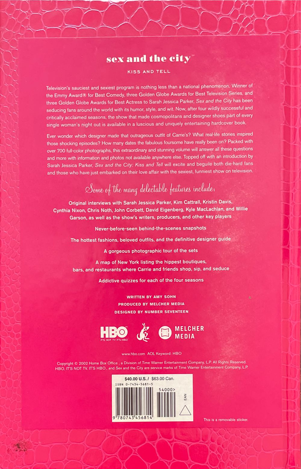 Sex And the City - Candace Bushnell (- Hardcover) book collectible [Barcode 9780743456814] - Main Image 2