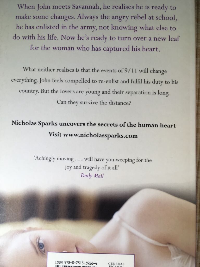 Dear John - Sparks, Nicholas (Sphere - Trade Paperback) book collectible [Barcode 9780751539264] - Main Image 2