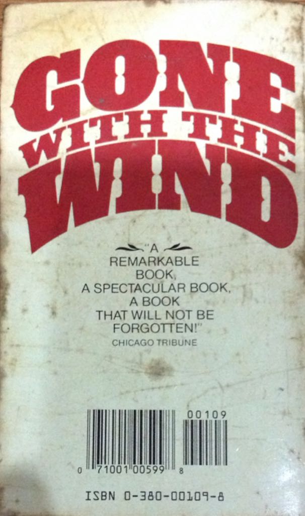 Gone with the Wind - Margaret Mitchell (Avon Books - Hardcover) book collectible [Barcode 9780380001095] - Main Image 2
