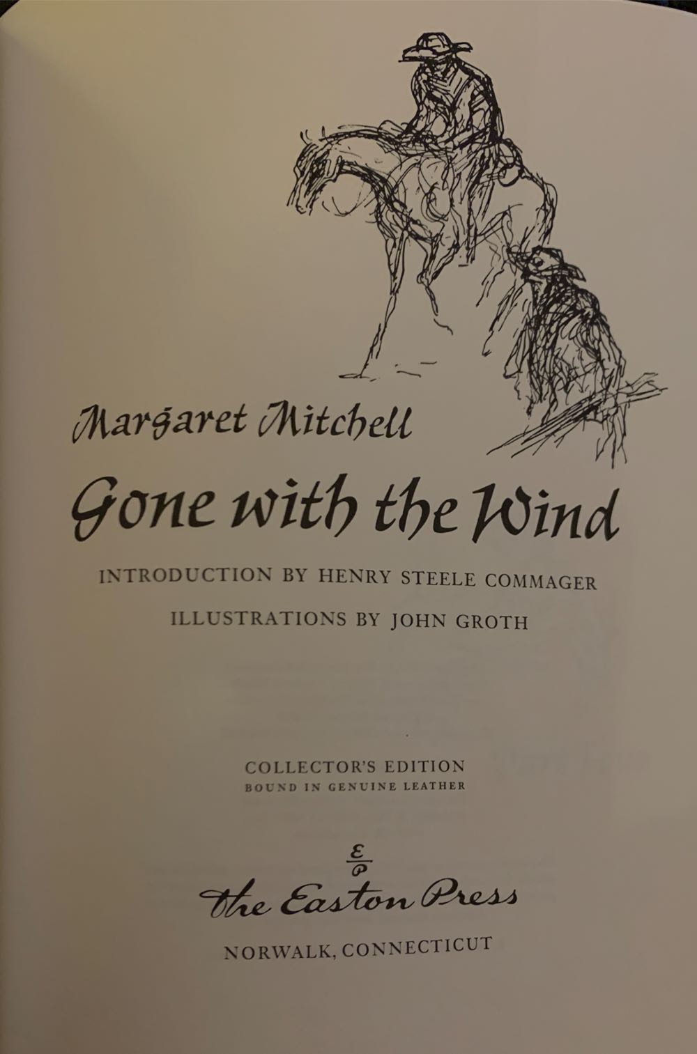 Gone with the Wind - Mitchell, Margaret (The Easton Press - Library Binding) book collectible - Main Image 2