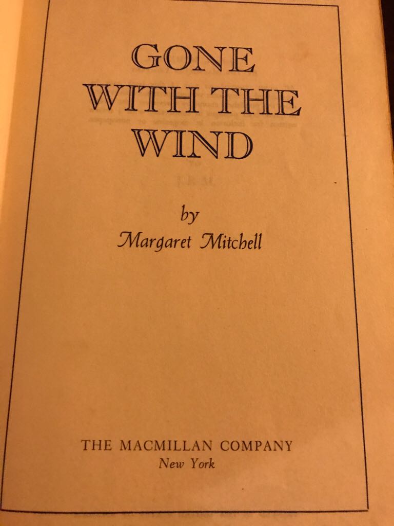 Gone With The Wind - Margaret Mitchell (The Macmillan Company - Hardcover) book collectible - Main Image 2