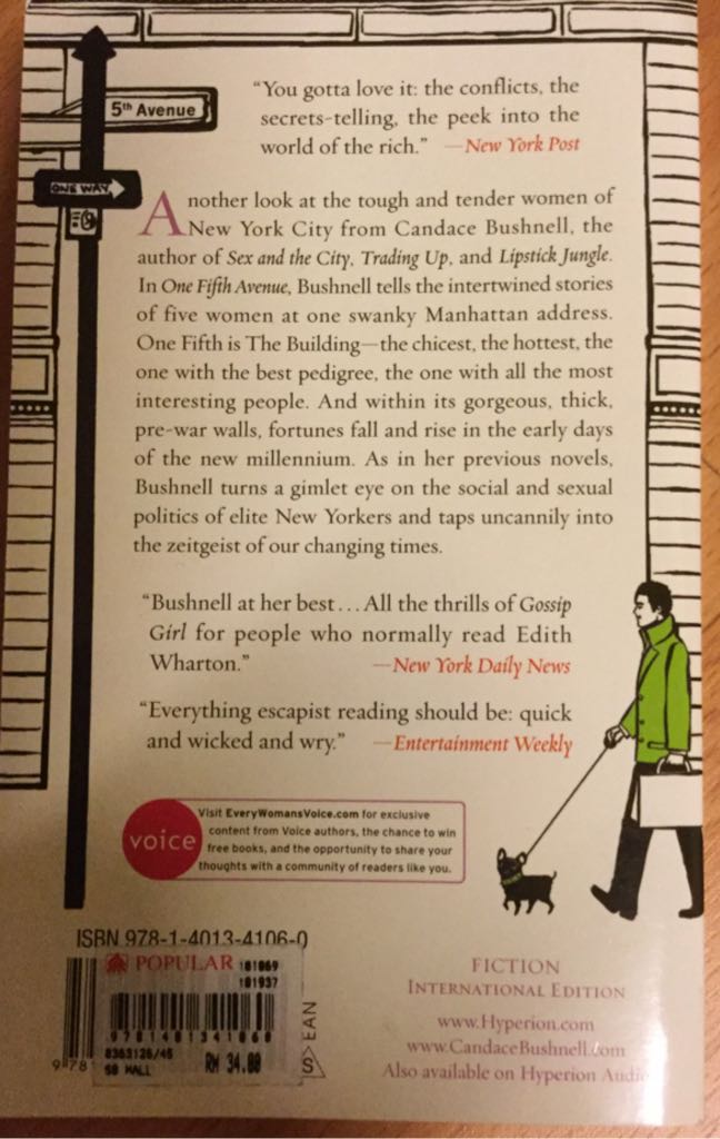 One Fifth Avenue - Candace Bushnell (Voice - Paperback) book collectible [Barcode 9781401341060] - Main Image 2