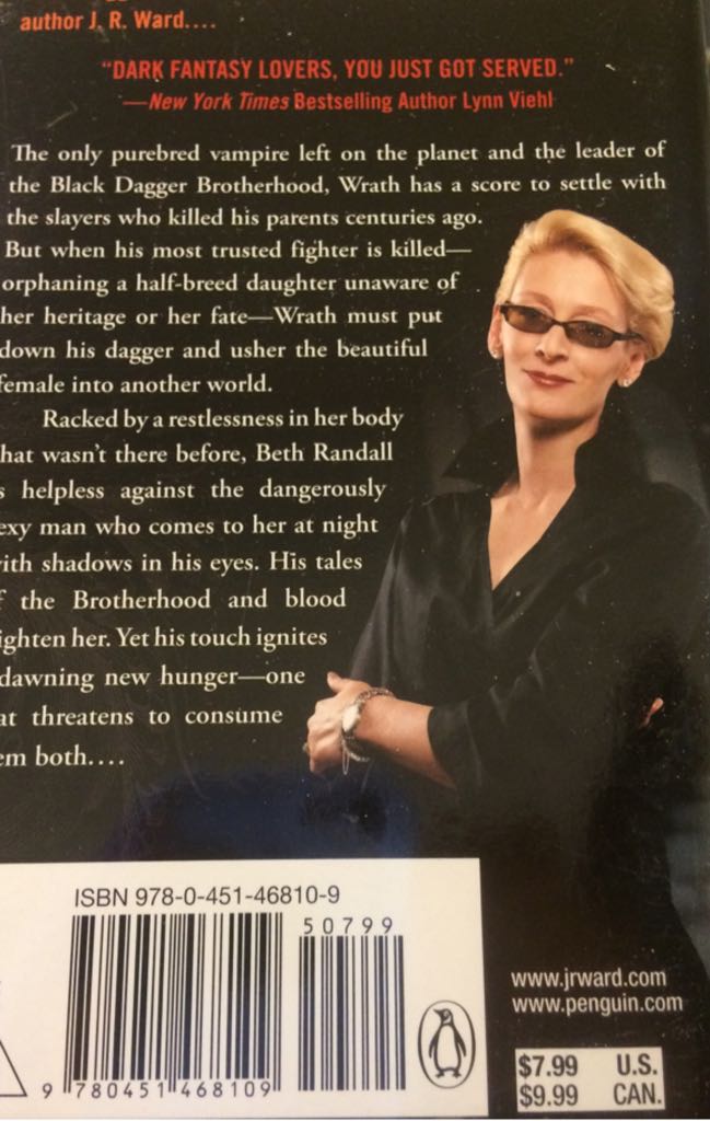 BDB1 Dark Lover - J.R. Ward (Signet - Paperback) book collectible [Barcode 9780451468109] - Main Image 2